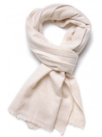 white cashmere scarf