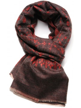 red pashmina shawl