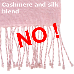 a original cashmere handwoven pashmina never has fringes