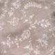 LILA BEIGE, châle véritable pashmina 100% cachemire brodé main