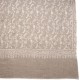 LILA BEIGE, châle véritable pashmina 100% cachemire brodé main