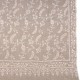 LILA BEIGE, châle véritable pashmina 100% cachemire brodé main