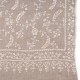 LILA BEIGE, châle véritable pashmina 100% cachemire brodé main