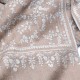 IDA BEIGE, Real embroidered pashmina shawl 100% cashmere