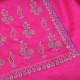 ELSA PINK, real pashmina 100% cashmere natural with full handmade embroideries