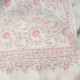 DALIA CELADON, real embroidered pashmina shawl 100% cashmere
