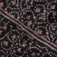 DALIA BLACK, real embroidered pashmina shawl 100% cashmere