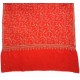 MIA RED, real pashmina 100% cashmere with handmade embroideries