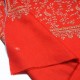 MIA RED, real pashmina 100% cashmere with handmade embroideries