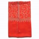 MIA RED, real pashmina 100% cashmere with handmade embroideries