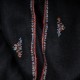 SARA BLACK, real pashmina 100% cashmere with handmade embroideries
