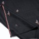 SARA BLACK, real pashmina 100% cashmere with handmade embroideries