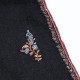 SARA BLACK, real pashmina 100% cashmere with handmade embroideries