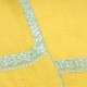 MILA YELLOW, real pashmina 100% cashmere with handmade embroideries