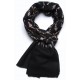 LISA BLACK, real pashmina 100% cashmere with handmade embroideries