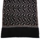 LISA NOIR, étole véritable Pashmina 100% cachemire brodé main