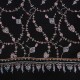 LISA BLACK, real pashmina 100% cashmere with handmade embroideries