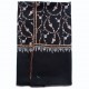 LISA BLACK, real pashmina 100% cashmere with handmade embroideries