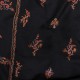 MEG BLACK, real embroidered pashmina shawl 100% cashmere