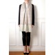 DALIA CELADON, scialle vera Pashmina 100% cashmere ricamata a mano
