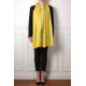 MILA YELLOW, real pashmina 100% cashmere with handmade embroideries