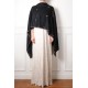 SARA BLACK, real pashmina 100% cashmere with handmade embroideries