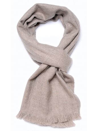 KORZOK BEIGE, handwoven thick cashmere pashmina scarf