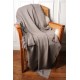 PLAID BEIGE, dikke Pashmina geruite sjaal 100% handgesponnen cashmere