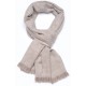 KORZOK LIGHT BEIGE, handspun handwoven thick cashmere pashmina scarf