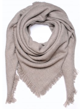 SCIARPA BEIGE, sciarpa Pashmina spessa 100% cashmere filata a mano