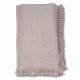 SCIARPA BEIGE, sciarpa Pashmina spessa 100% cashmere filata a mano