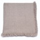 PLAID BEIGE, écharpe plaid Pashmina épais 100% cachemire filé main