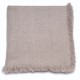 PLAID BEIGE, dikke Pashmina geruite sjaal 100% handgesponnen cashmere