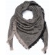 RUPSHU NERO, plaid Pashmina spessa 100% cashmere filata a mano