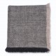 RUPSHU BLACK, handspun handwoven thick cashmere pashmina throw