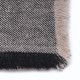 RUPSHU NERO, plaid Pashmina spessa 100% cashmere filata a mano