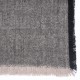 RUPSHU NERO, plaid Pashmina spessa 100% cashmere filata a mano