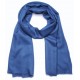 Azuurblauwe Pashmina sjaal - 100% handgeweven cashmere