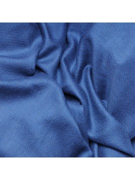 Azuurblauwe Pashmina sjaal - 100% handgeweven cashmere