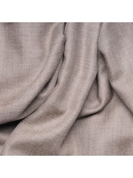 Handwoven cashmere pashmina XXL Natural brown