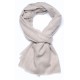 Echte Pashmina Stola natürliches hellbeige 100% Handgewebter Kaschmir