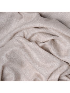 Echte Pashmina Stola natürliches hellbeige 100% Handgewebter Kaschmir