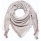 SCARF BEIGE, handspun handwoven thick cashmere pashmina scarf