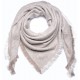 SCIARPA BEIGE, sciarpa Pashmina spessa 100% cashmere filata a mano