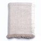 SCIARPA BEIGE, sciarpa Pashmina spessa 100% cashmere filata a mano