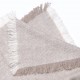 SCIARPA BEIGE, sciarpa Pashmina spessa 100% cashmere filata a mano