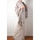 NYOMA LICHT BEIGE, halfdikke Pashmina sjaal 100% handgesponnen cashmere
