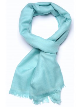 Echte aqua Pashmina - 100% cashmere Stola