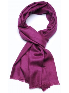 Pashmina auténtica 100% cachemira L'Étole Prune