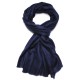 Véritable Pashmina 100% cachemire Bleu marine Grand modèle